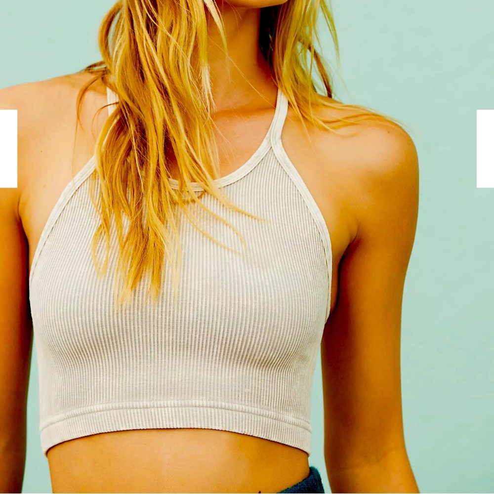 NWOT Free People (Free People Movement) Happiness Runs Crop Tank - Stone Eagle